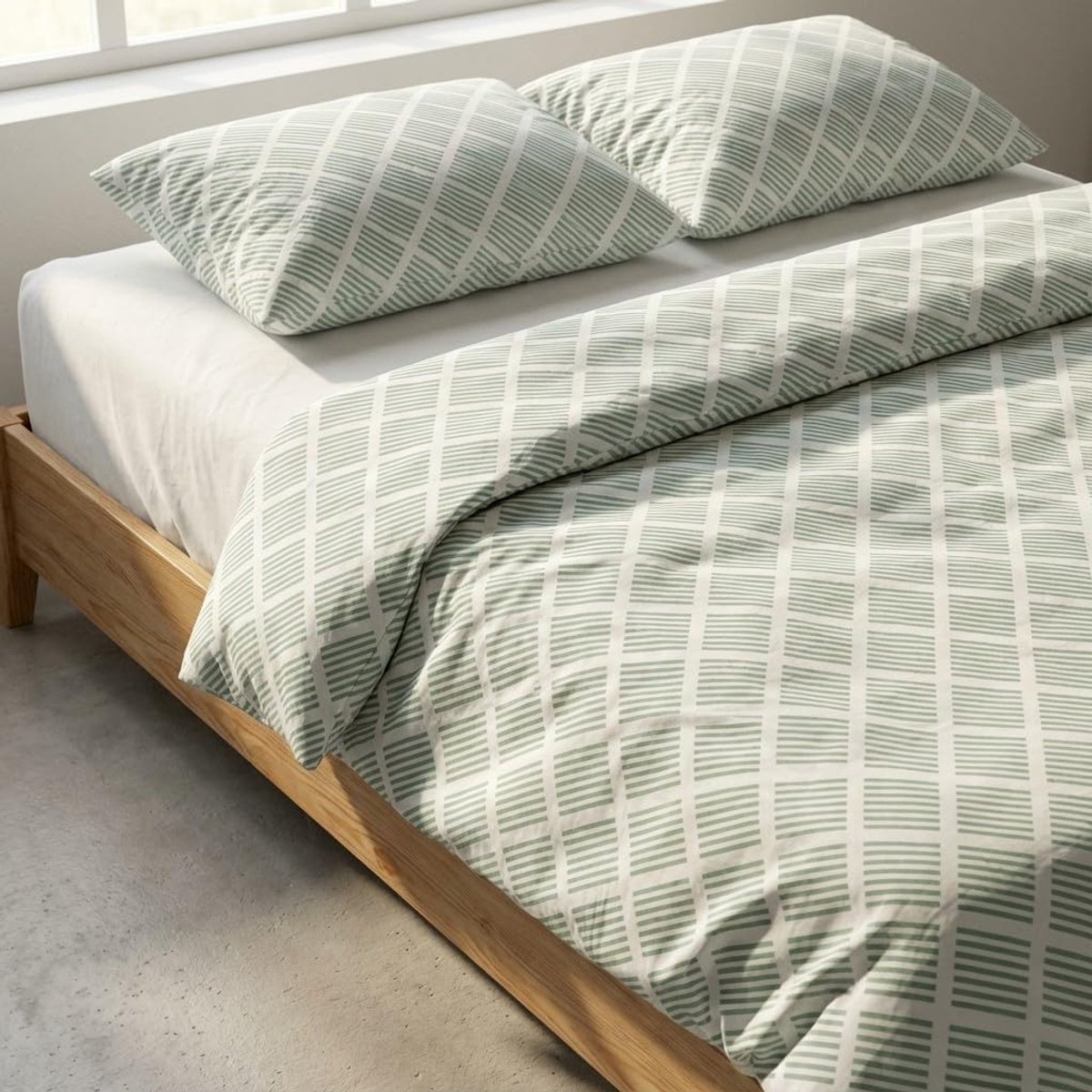 Dekbedovertrek set 135/140 cm - 100% katoen - geometrisch - ademend en comfortabel - SnelShoppen