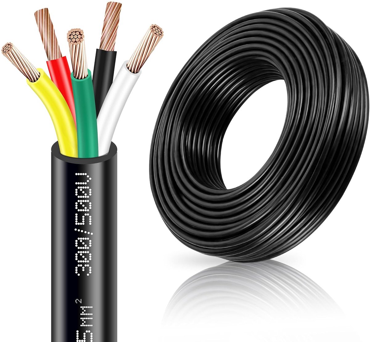 Caravan kabel 5 x 0.75 mm² - 5 aders - dunne wand - ideaal voor LED verlichting - SnelShoppen