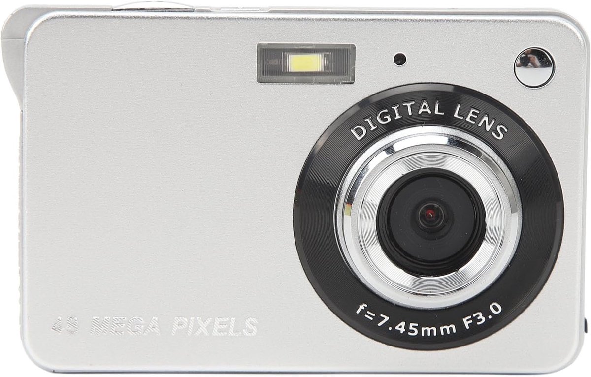 SnelShoppen - 4K Digitale Camera voor Tieners 48MP met 2.7 Inch TFT Scherm, 8x Zoom, Autofocus, Anti-trilling, Compacte Pocketcamera voor Video's en F