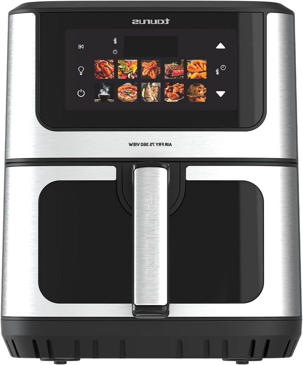Heteluchtfriteuse - Airfryer Luchtfriteuse - Gezond Frituren - 360 Graden Warmte - 6.5 Liter - Zwart