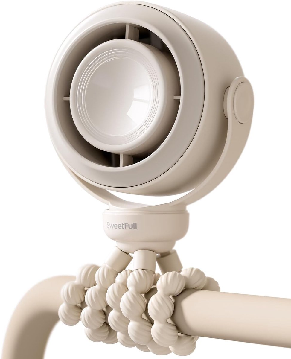 Draagbare kinderwagenventilator - stil en mini - 5 snelheden - veilig voor baby's - SnelShoppen
