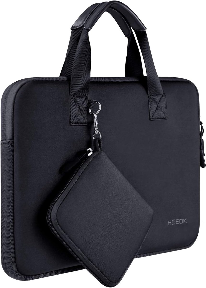 SnelShoppen - Waterdichte Neopreen Laptop Case 13-13.3 Inch voor MacBook Pro/Air M1 M2 2020-2026, Met Handvat en Kleine Tas, Bescherming voor Notebook