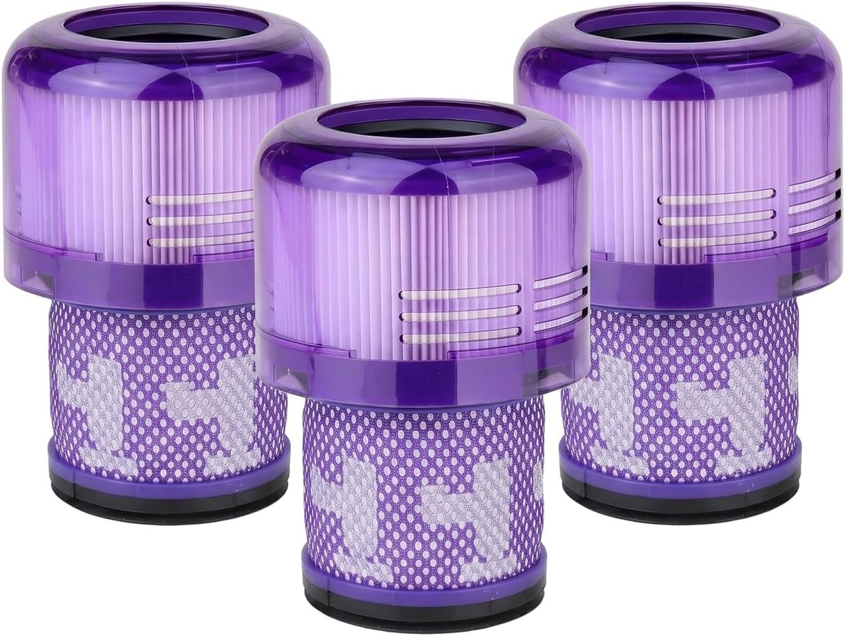 Vervangfilters voor V15 en V11 stofzuigers, 3-delige set, compatibel met Dyson Torque Drive en Animal, hoogwaardig stoffilter voor optimale reiniging