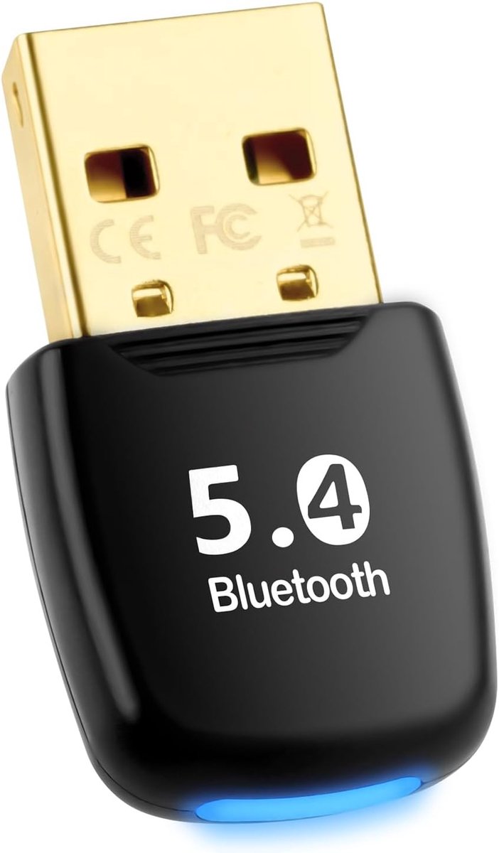 Bluetooth dongle PC 5.4 - USB adapter - breed compatibel - eenvoudig te gebruiken met Win 11/10/8.1 - SnelShoppen