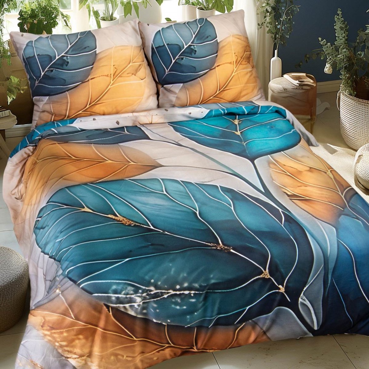 Darymex Satynlove Premium - Dekbedovertrek set (3-delig) - 100% Katoen-Satijn (200TC) - Met Ritssluiting - 220x200 cm