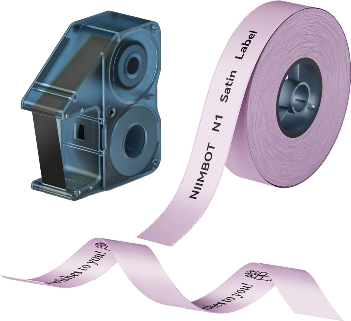 Niimbot - Lint set N1 - 14mm - 5.1m lang - Zwart op paars