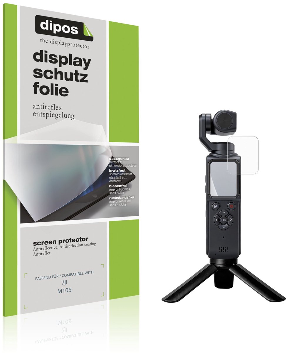 dipos – 4x Matte Beschermfolie geschikt voor 7JI M105 | Krasbestendige & antireflecterende Screenprotector Ultra-Thin