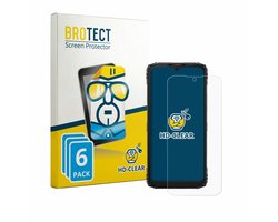 BROTECT - Screenprotector voor Doogee Blade 10 Pro Energy - Folie Beschermfolie transparant 6 Stuks