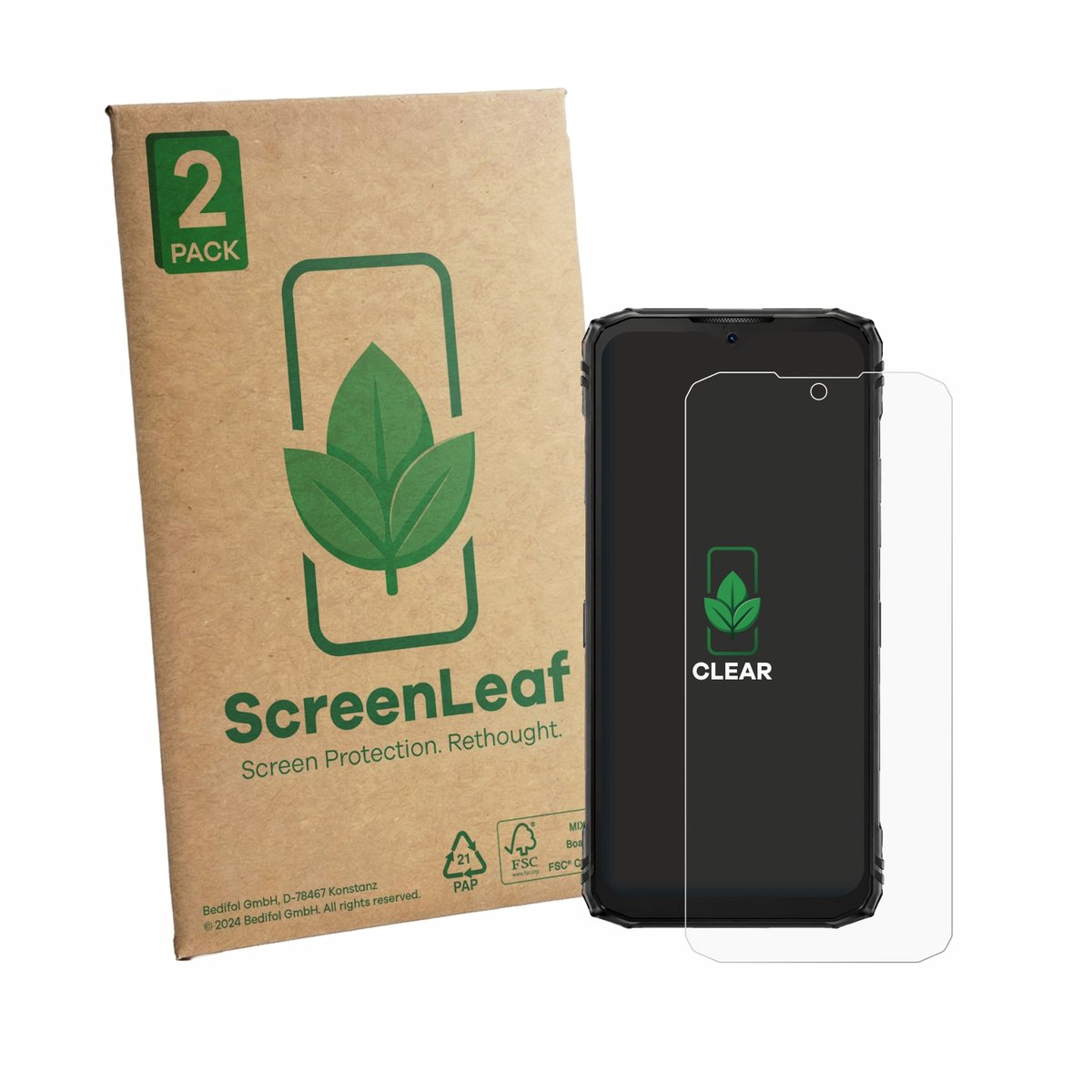2 Stuks Screenprotector voor Doogee Blade 10 Pro Energy - Hoogwaardige Beschermfolie transparant