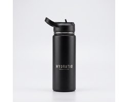 Hydratio Essence Thermosfles 500 ML Zwart – Drinkfles 0,5 Li