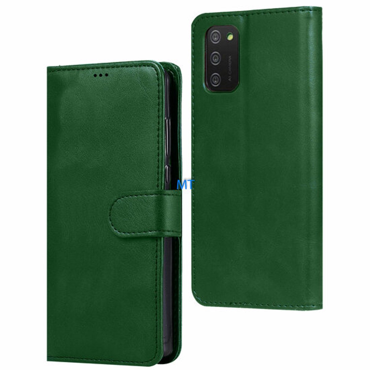 Lux Wallet MT Case geschikt voor Galaxy A06 - Donker Groen