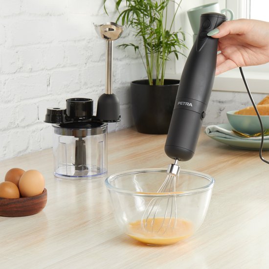 Petra 3 In 1 Keukenblender - Groentehakmolen - Processor - Staafmixer - Garde - 2 Snelheden - 350w van Petra — afbeelding 3