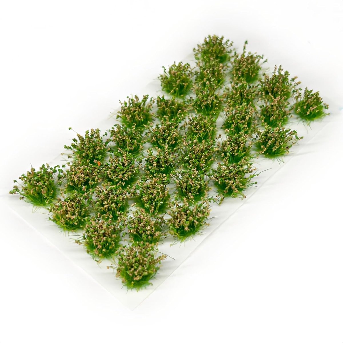 32 Stukken Kunstgras Tufts voor Modelbouw - Realistische Grasstructuren voor Terrain Decoratie, Spoorweglandschap en Gaming Terrain