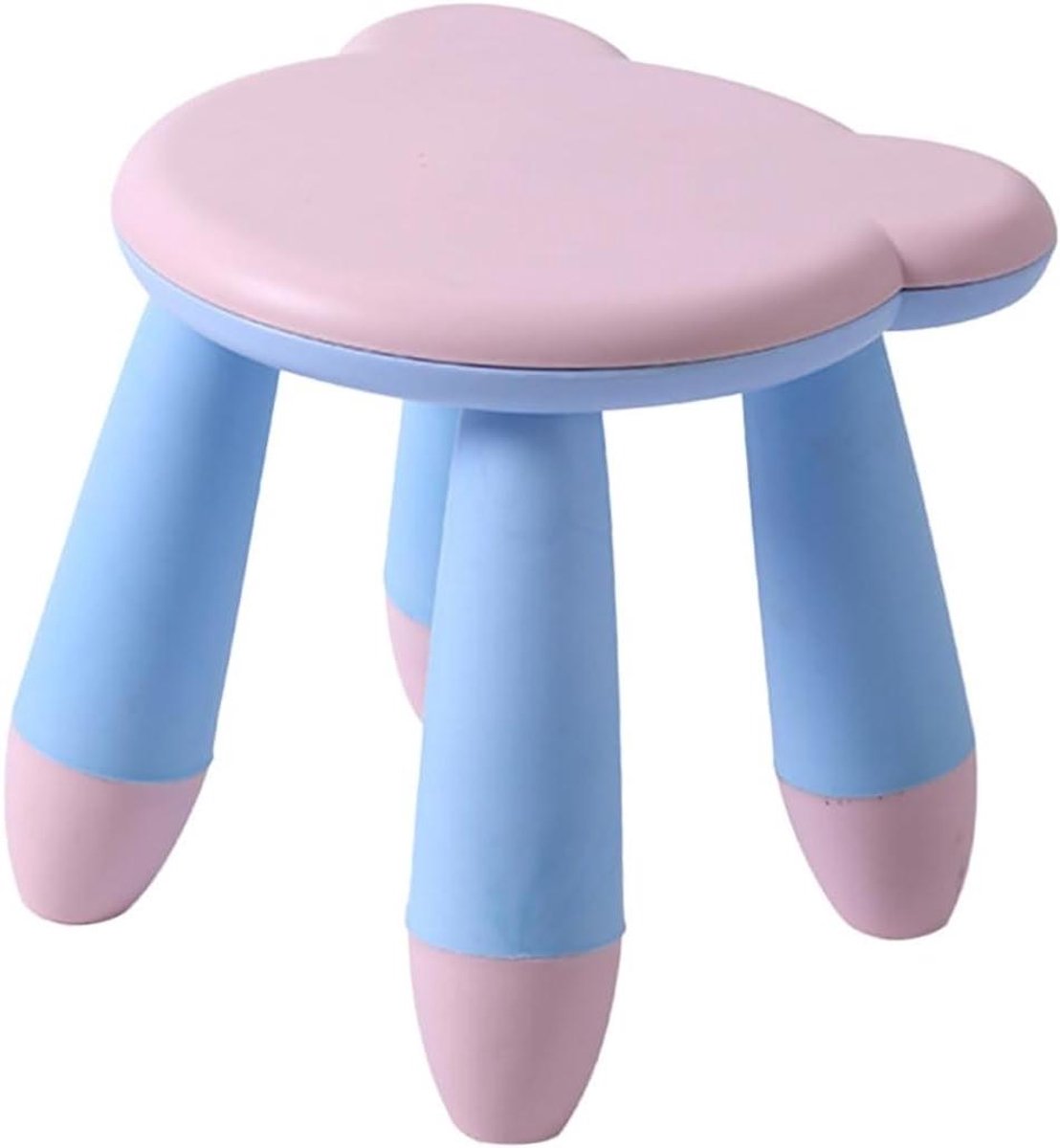 Kinderkruk - Opstapje Voetbankje - Veilig Staan - Antislip Ontwerp - 27 x 26 x 25.5 cm - Blauw