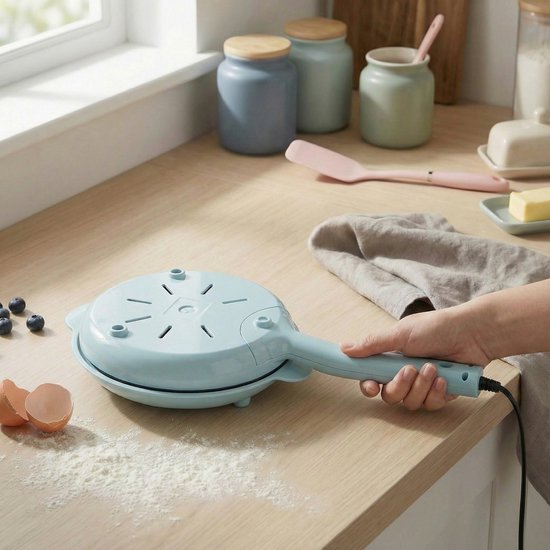 Giles & Posner Handheld Pannenkoekenmaker - 20 cm - Blauw — afbeelding 4
