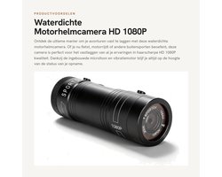 Dailygoods- Motorhelmcamera Waterdicht – HD 1080P – Groothoek – Ingebouwde Microfoon – 750mAh Batterij – Aluminiumlegering – Actiecamera