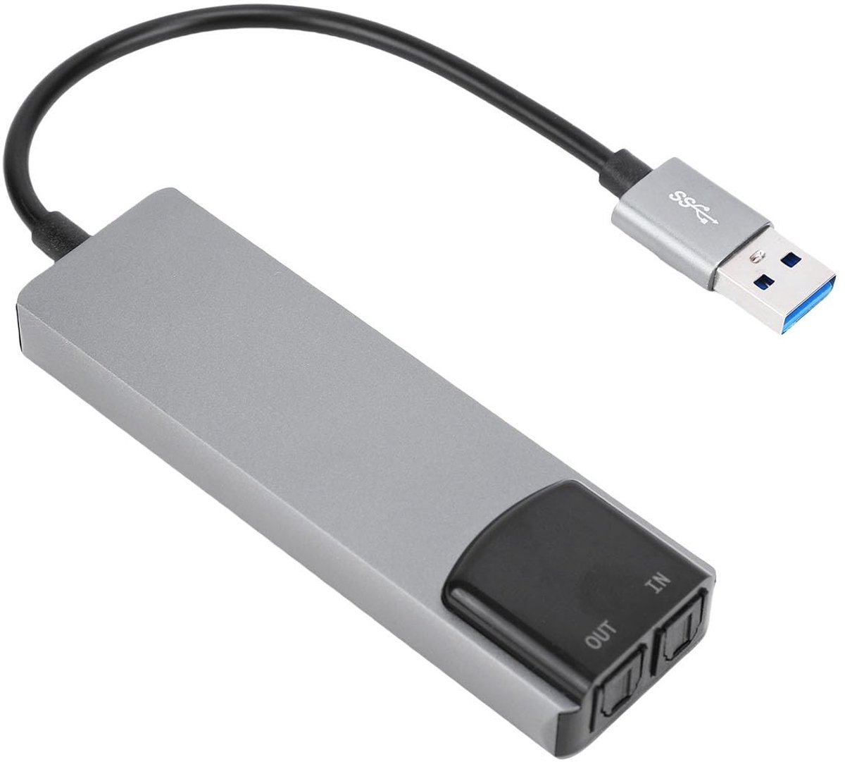 Dailygoods - Externe 7.1 USB Surround-Geluidskaart van Aluminium
