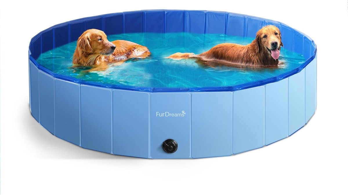 Thijox - Opvouwbaar Huisdier Zwembad: Hard Plastic Hond, Kat & Kinderen Badkuip - Draagbaar, Multifunctioneel & Antislip voor Zomerplezier
