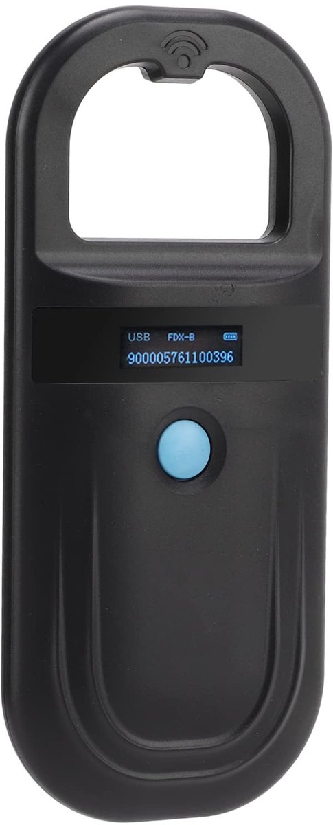 Dailygoods- Microchip Scanner Draagbaar - Achtergrondverlichting - Milieuvriendelijk - Eenvoudige Bediening - Geheugenfunctie - Geschikt voor Huisdieren - Dierenchip Lezer