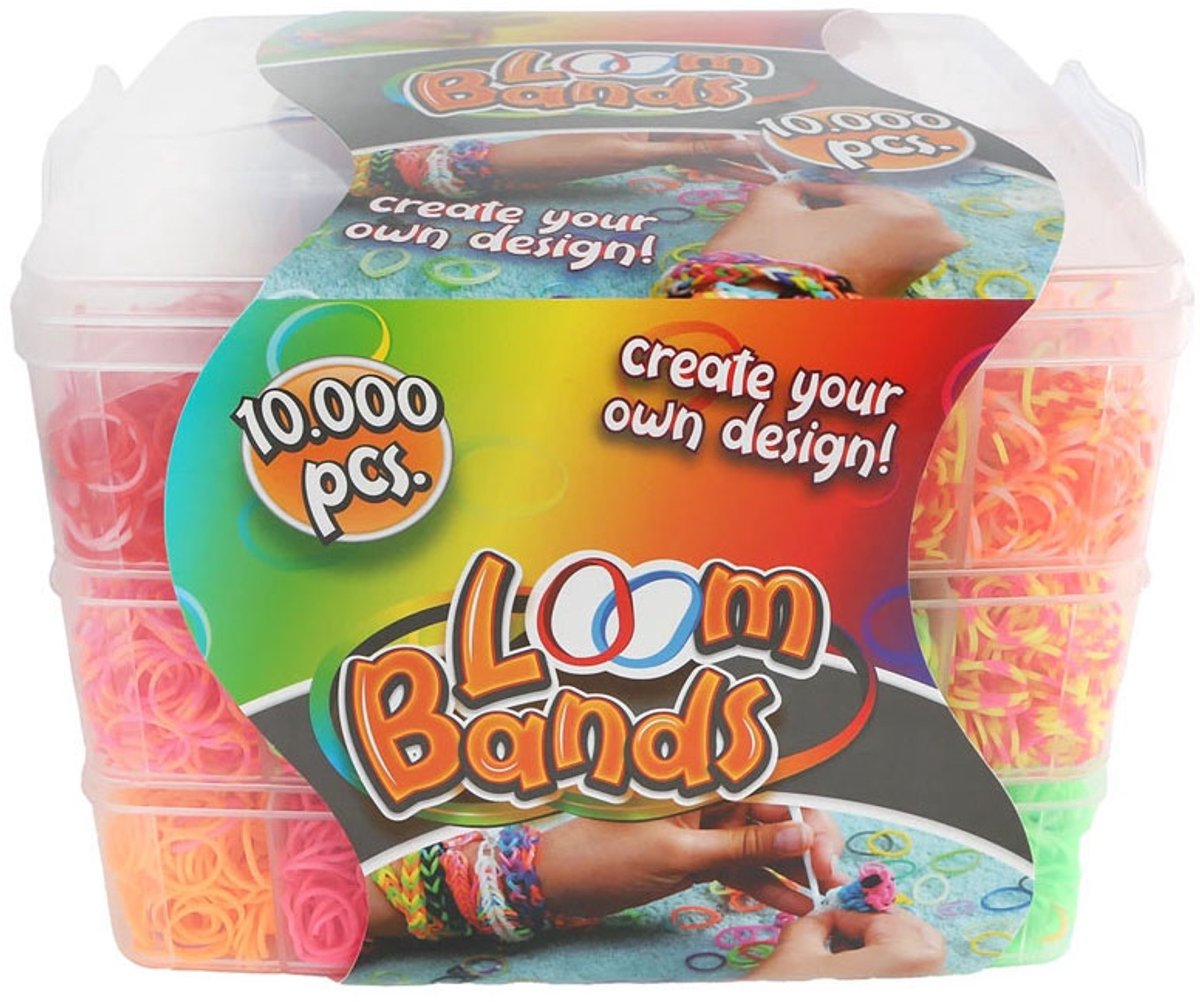 Loom Bands Opbergbox met 3 Lagen - 10.000 Elastiekjes