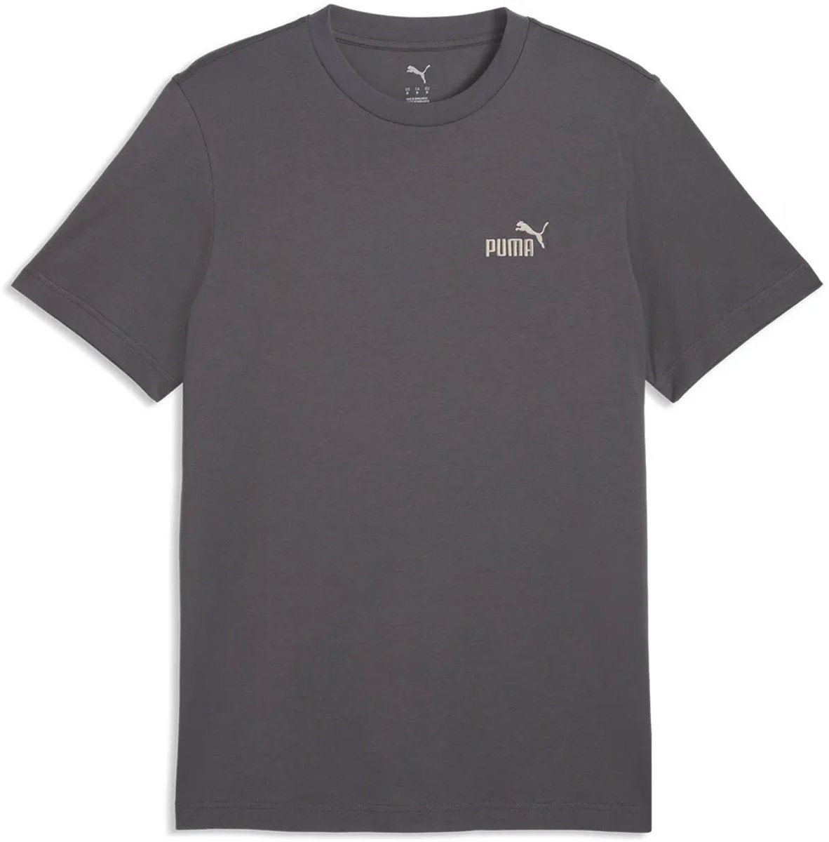 Puma Essential Small Nº1 Logo T-shirt Met Korte Mouwen L Man Grijs