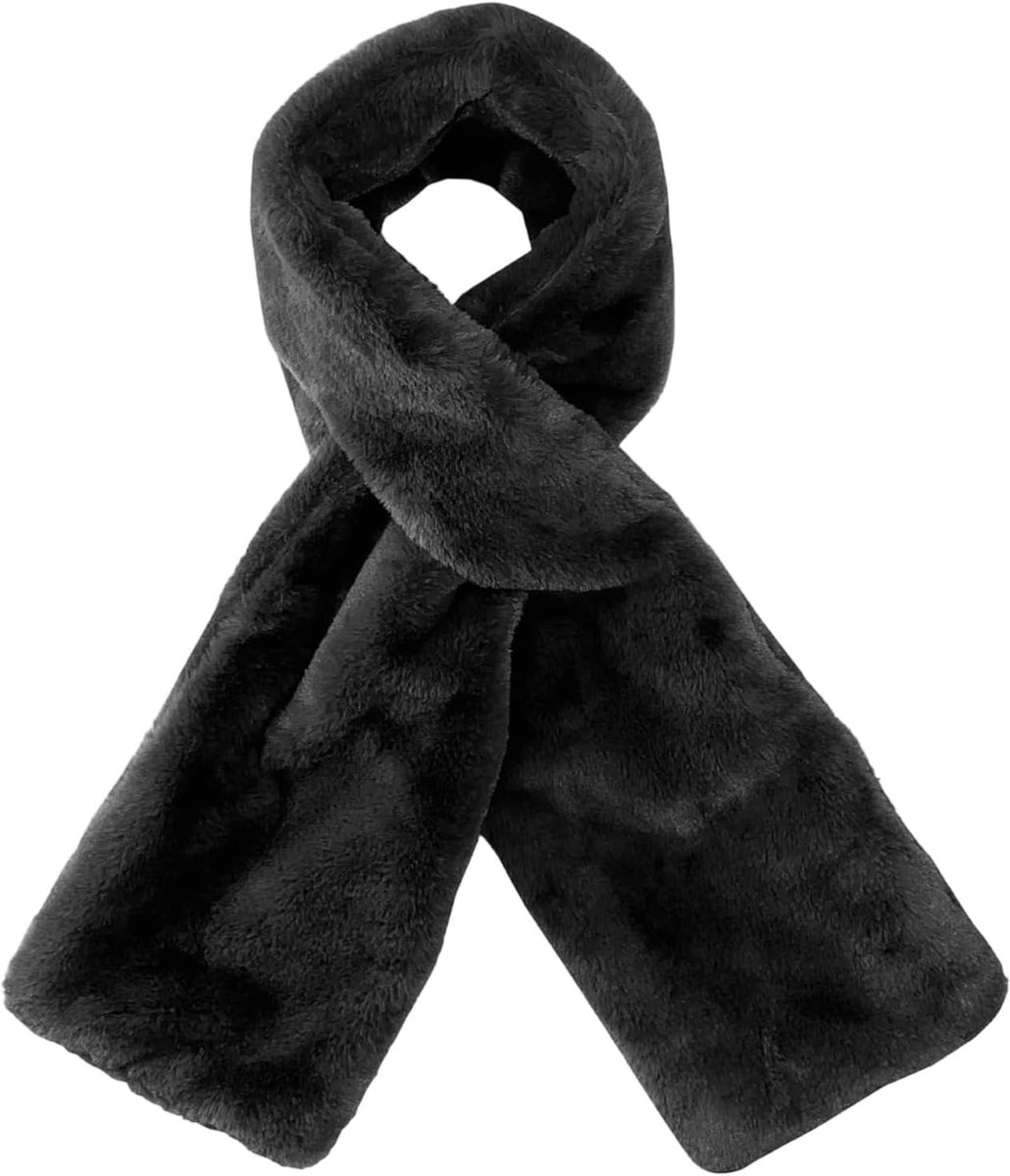 Zaksjaal Met Rits - Warme Winter Sjaal - Buiten Activiteiten - Praktisch Vak Met Rits - 140 cm Lengte - Zwart