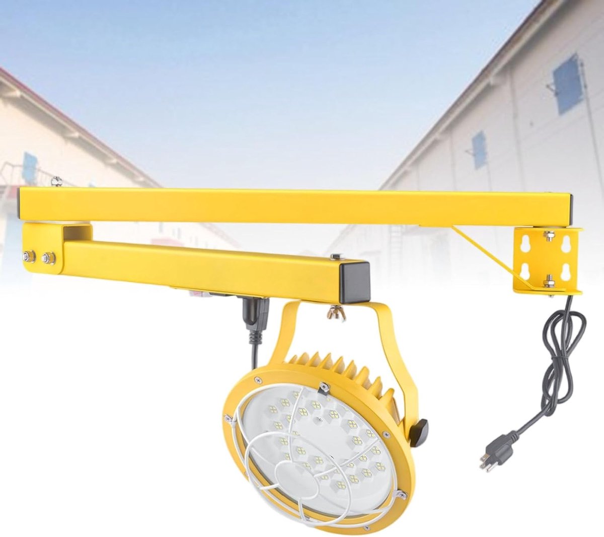 LED Laadperronlamp - Zwenklamp Docklamp - Veilig Laden Lossen - 360 Graden Draaibaar - 30W - Geel