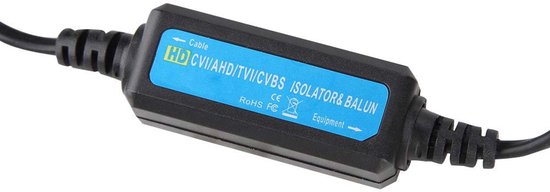 Allecto aardlusisolator - Coaxiaal - Zwart - Mini HD TVI/CVI/AHD/CVBS - Ideaal voor camera's - Betrouwbare isolatie — afbeelding 4