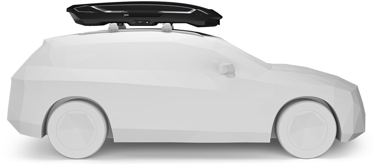 Thule Motion 3 XL LOW Titan Glossy - Dakkoffer - 2 zijden te openen - 75kg laadvermogen – 400 L inhoud – foto 5