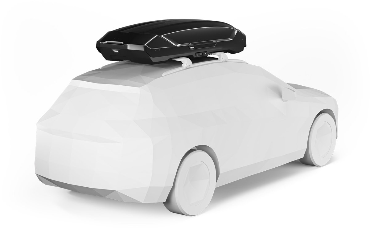 Thule Motion 3 XXL Black Glossy - Dakkoffer - 2 zijden te openen - 75kg laadvermogen – 590 L inhoud – foto 5