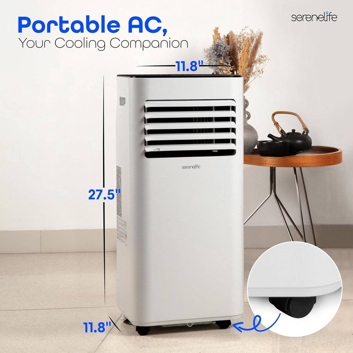 Mobiele Airco 8000 BTU – 3-in-1 Airconditioner – Met Ontvochtiger – Stil – Afstandsbediening – foto 8