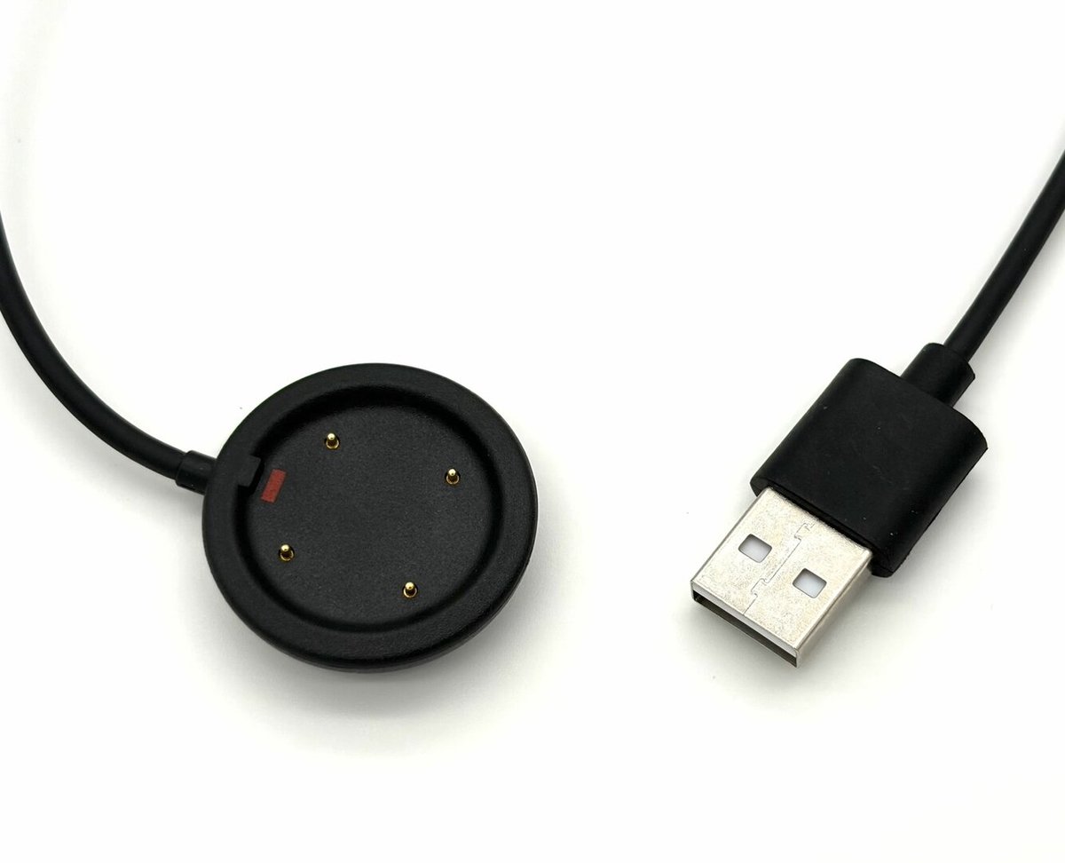 Geschikt voor Polar Vantage M / M2 / V / V2 / Grit X / Grit X Pro / Ignite / Ignite 2 / Unite – USB-A Oplaadkabel – Magnetische Smartwatch Oplader – 1 Meter – Zwart