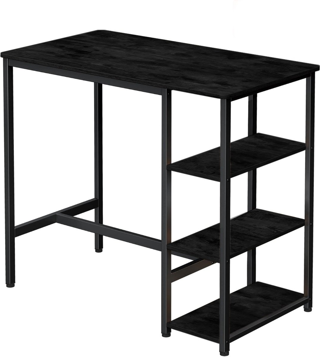 Hoppa! - Bartafel - Zwart - Rechthoekig - 109 x 52 x 100 cm (L x B x H)