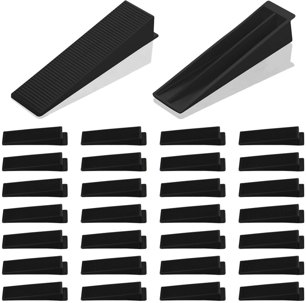 Dailygoods- Hek Panel Wiggen 30 Stuks - Herbruikbare Spacers - Tegel Nivellering - Geluidsstoppers - Duurzaam PP - 8,6 x 2 x 1,5 cm