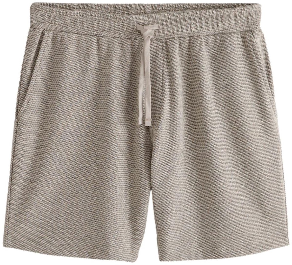 Next - Heren - Jersey gestreepte short - Bruin