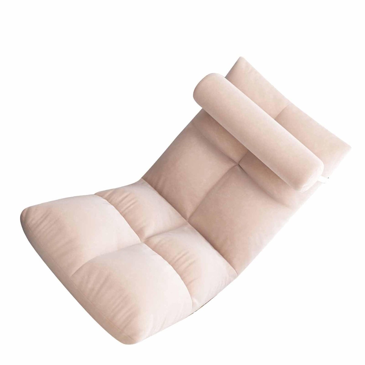 Dailygoods- Vloerstoel opvouwbaar - Loungebank met 5 instelbare posities - Zachte zitzak-slaapbank - Robuust metalen frame - Multifunctionele vloerstoel - Eenvoudig op te bergen