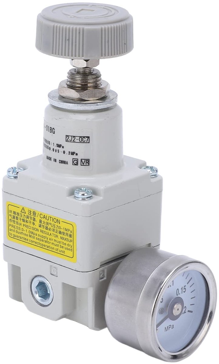 Dailygoods- Persluchtregelaar - Maximale toevoerdruk 1,0 MPa - Manometer - Beugel - Duurzame behuizing - Efficiënte controle - Luchtregelaar