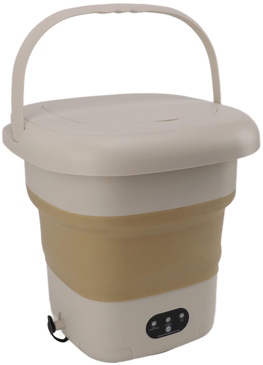 Dailygoods- Wasmachine Opvouwbaar 9L - Draagbare Mini-wasmachine - Hoogwaardige ABS/Siliconen - Geschikt voor Appartementen/Slaapzalen - Lichtgewicht en Compact - Miniwasmachine