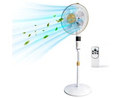 Lifero Staande Ventilator - Ventilatoren - Verstelbaar met 6 Snelheden - Vloerventilator - Koelventilator op Statief - Ventilatie