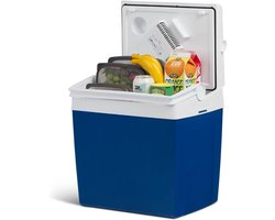 Koelbox Elektrisch 12v 230 Volt - Draagbare Elektrische Koelbox – Voor Auto & Camping – Blauw - 29cm x 39cm x 39cm
