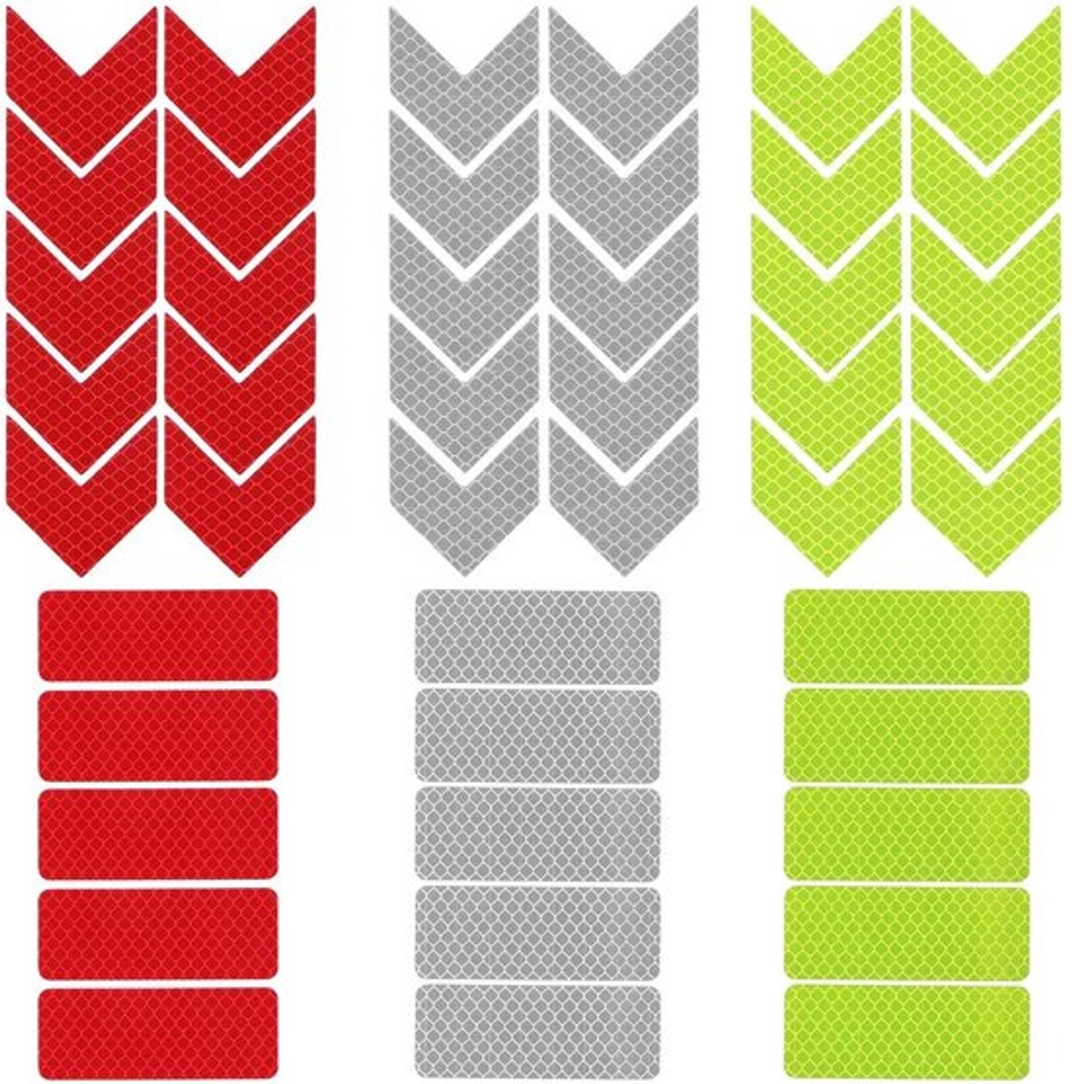 MTTProducts - 60 stukken reflecterende stickers voor veiligheid