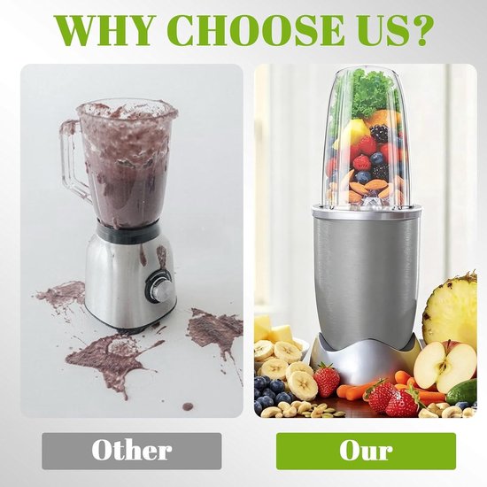 Set van 2 Vervangbekers voor Mixer, Geschikt voor Smoothies, Keukenaccessoires, Food-safe Materialen, Mixen en Bereiden — afbeelding 3