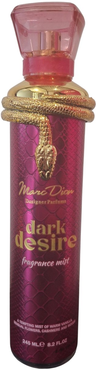 Marc Dion Dark Desire Body Mist Warme Vanille, Kasjmier & Hout 245 ml