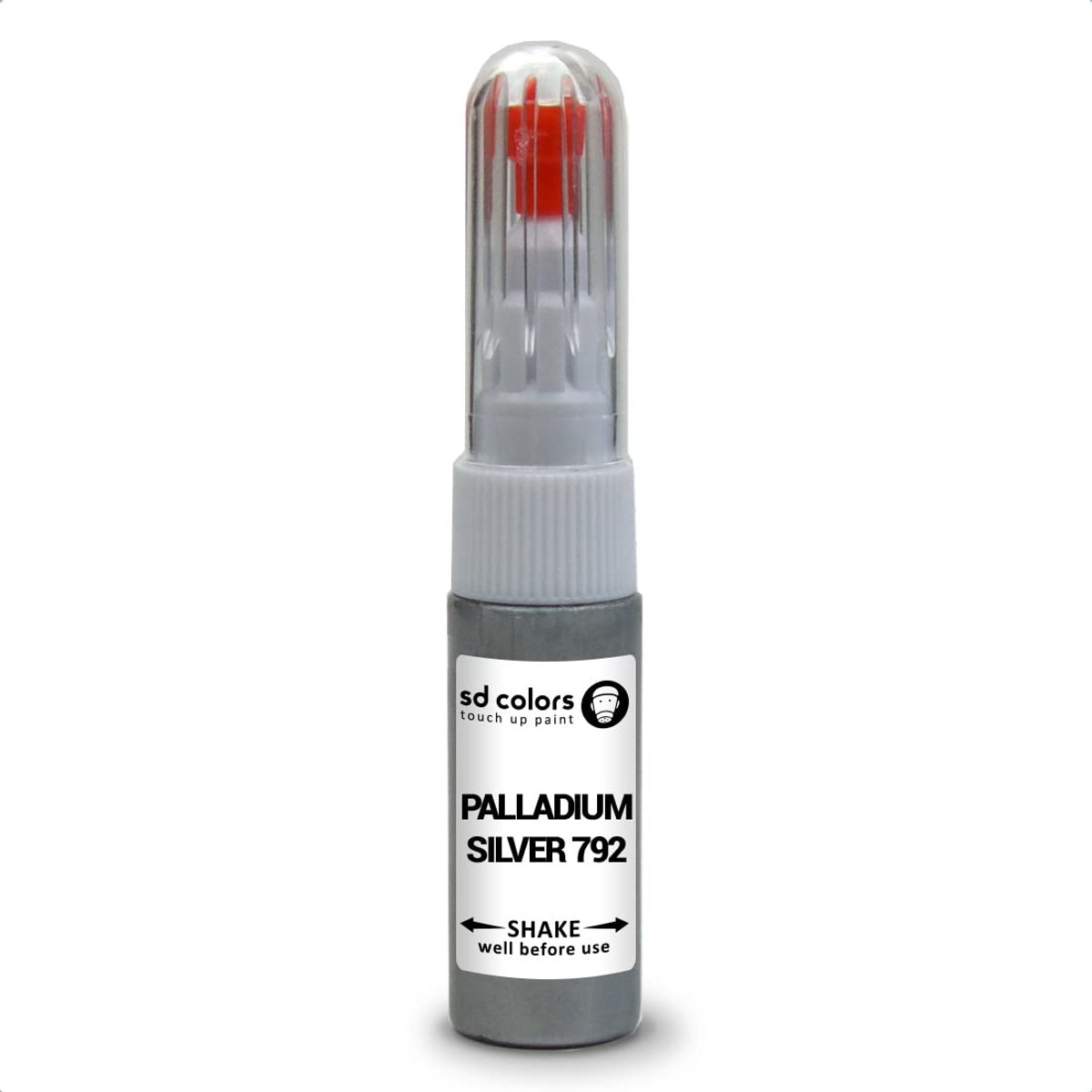 SnelShoppen - SD COLORS Palladium Silver 792 Reparatieset, Lakstift 20ml, SCRATCH CHIP, Borstel, Kleurcode 792, Zilver, Auto Reparatie, Schadeherstel