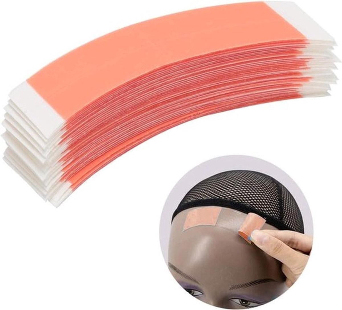 Haarkant Dubbelzijdige Plakband 36 stuks, Tape voor Haarverlenging en Lace Front Pruik Ondersteuning