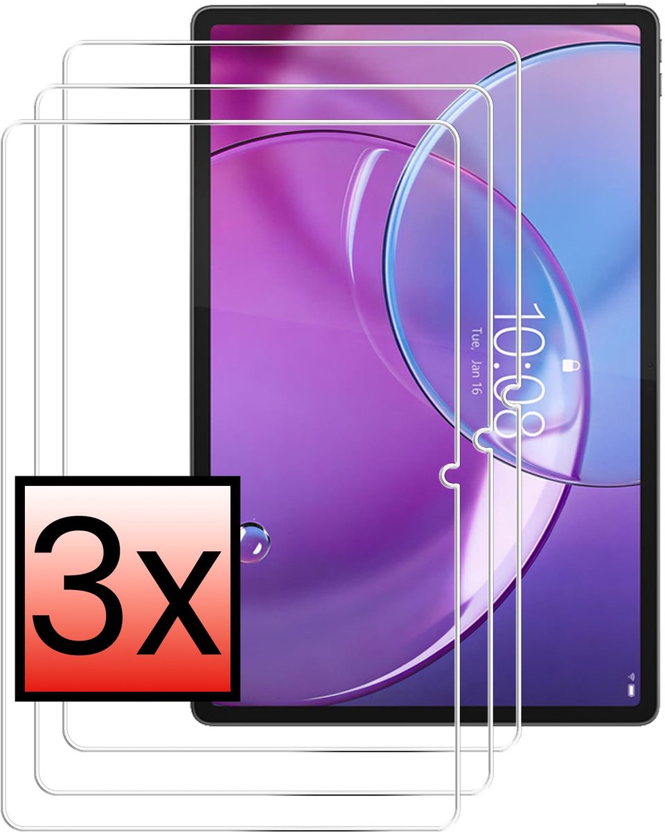 Screenprotector - 3 Stuks - Geschikt voor Lenovo Idea Tab Pro Gen 2 - Extra Sterk - Beschermglas - Gehard Glas - Tempered Glass - Screen Protector - Bescherm Cover