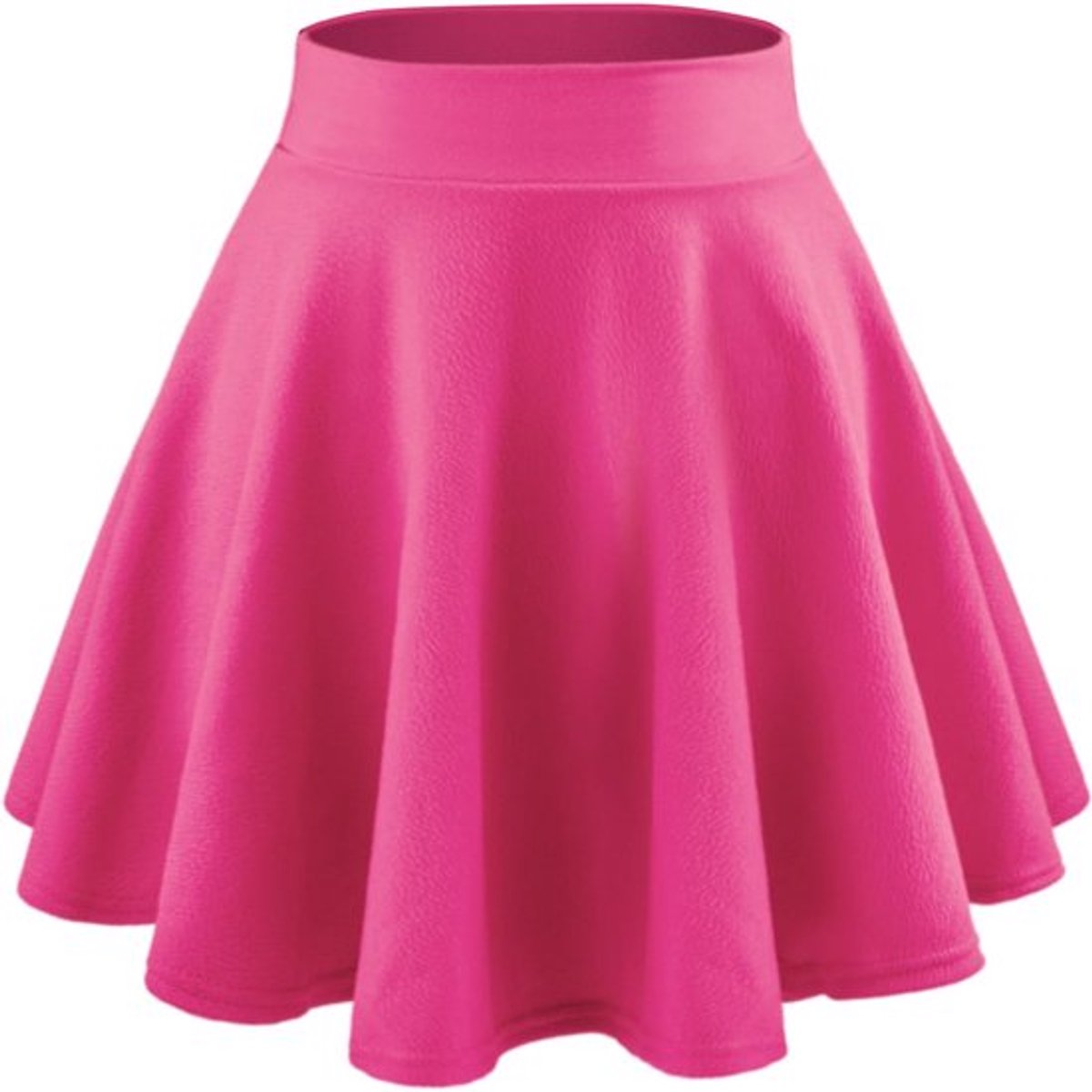 Mini Rok Casual - Uitlopende Midi Rok - Rekbare Basisrok - Zacht Polyester - Perfect voor Avondje Uit - Huidvriendelijk Materiaal - Skaterrok