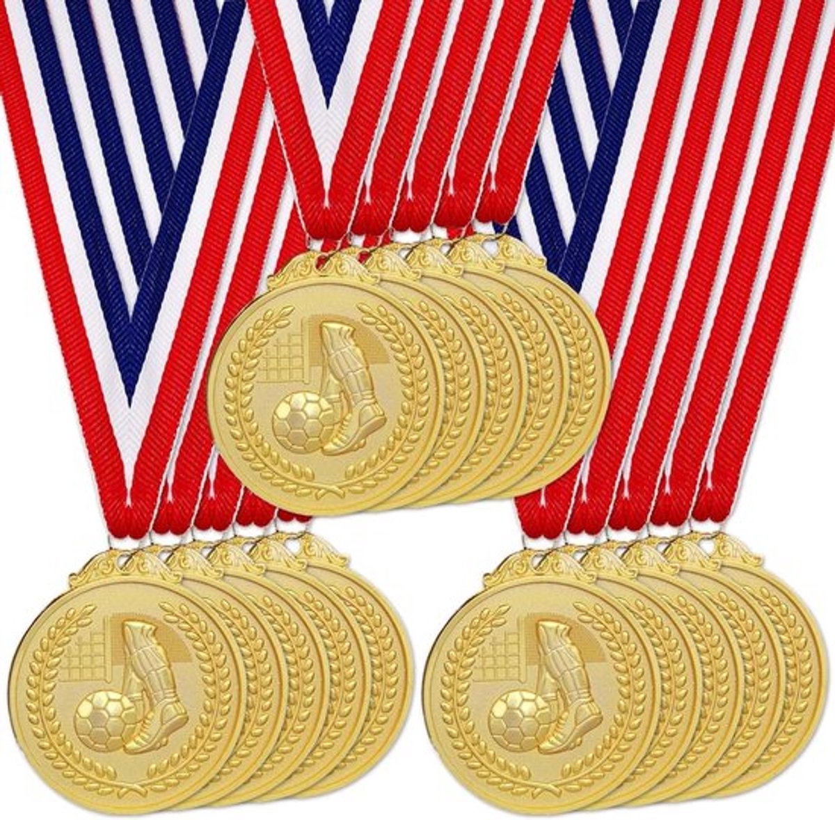 15 stukjes medailles voor kinderen: verjaardagsmedailles, sportmedailles, voetbalmedailles voor feestjes en evenementen, ideaal voor kinderen en volwassenen