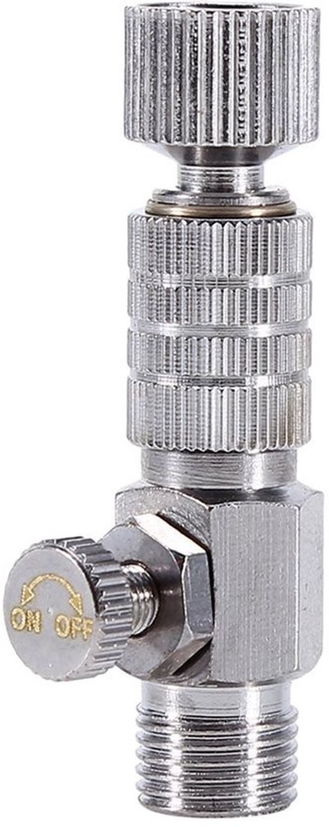 Snelkoppeling voor airbrush-luchtslang - 1/8 inch-adapter - Kwalitatieve aansluitkoppeling - Zilver - Voor airbrushgebruik - Ideaal voor ...