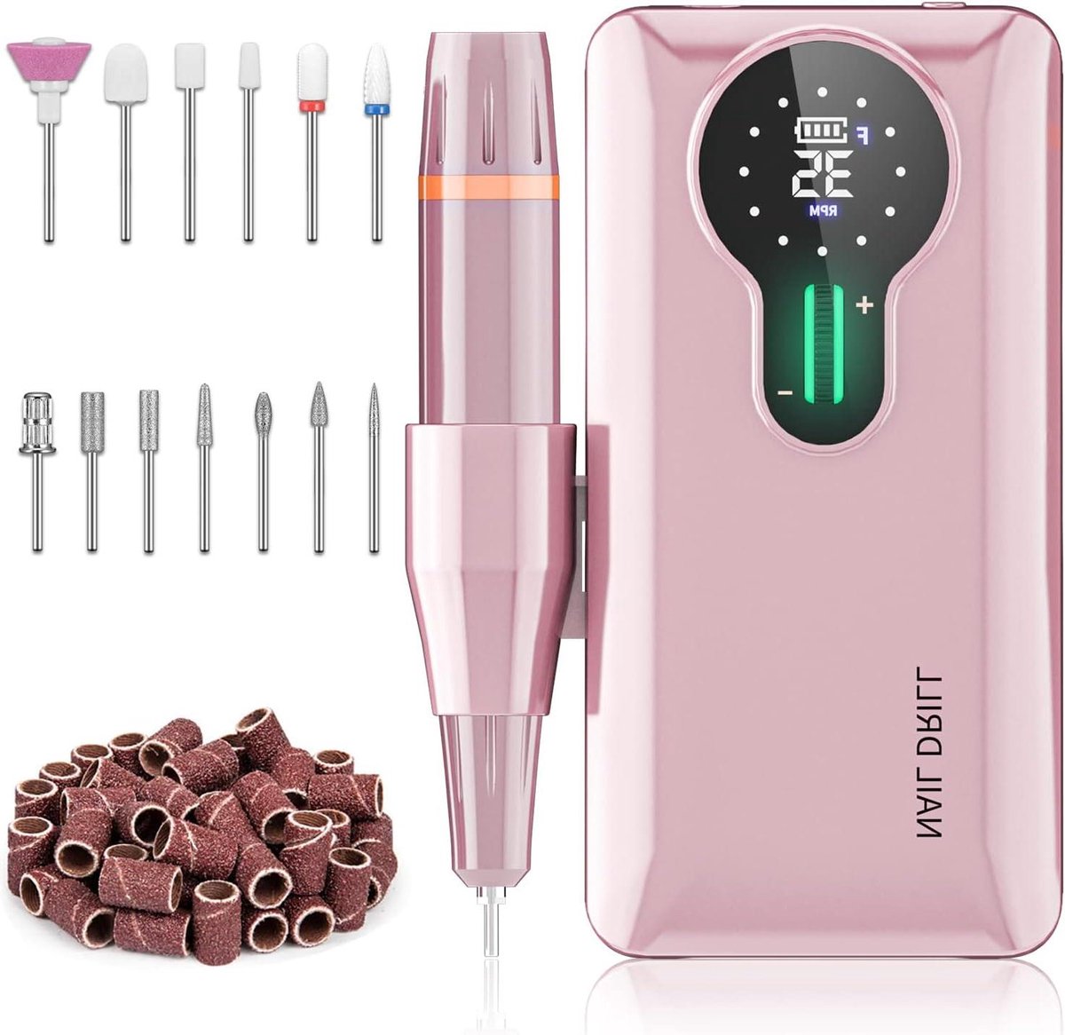 Professionele Nagelfrees - Elektrische Nagelvijl - Manicure Pedicure - 20 Uur Batterijduur - 35000 RPM - Zwart